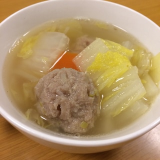 肉団子と白菜のスープ